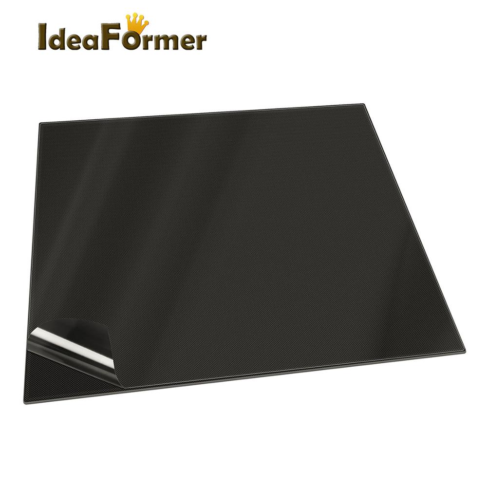 Produktbild von Orolotay Heizbett-Aufkleber 235x235 Mm – Selbstklebend, Für 3D-Drucker, Schwarze Bauplattform