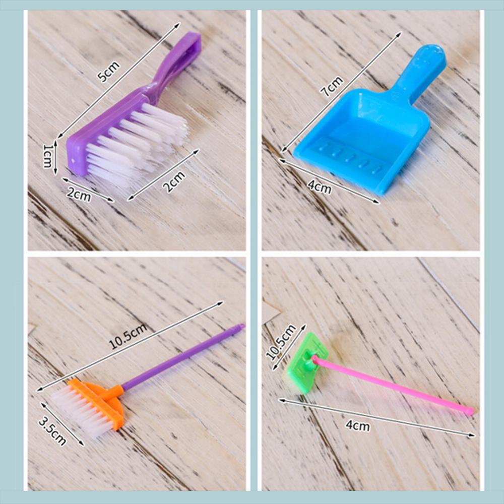 9 pièces/ensemble semblant jouer balai aspirateur Kit de nettoyage jouet maison de poupée accessoire