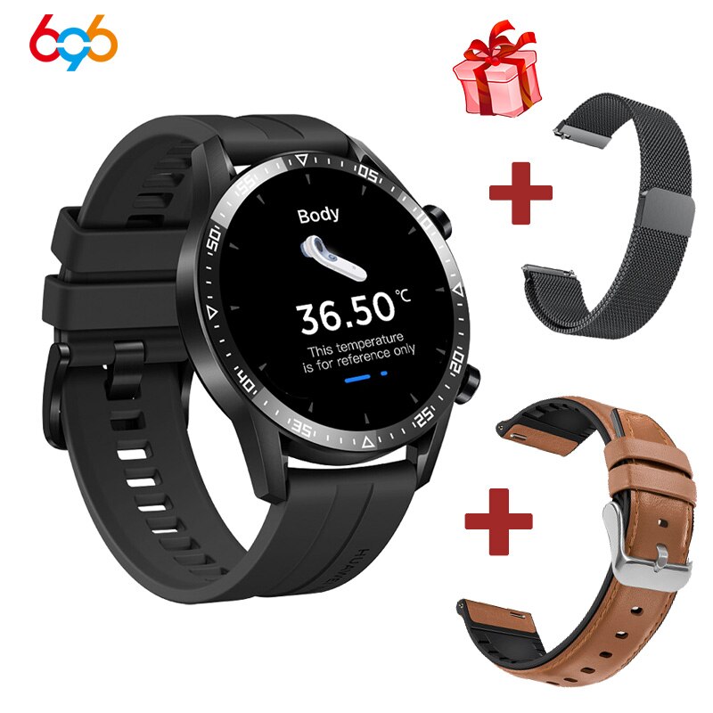 Smart Bracelet Watch Bracelet Wristband Sports Fitness Tracker Heart Rate Sleep Monitoring Bluetooth Call Multifunction Applicab: BK sil BK ste BW lea