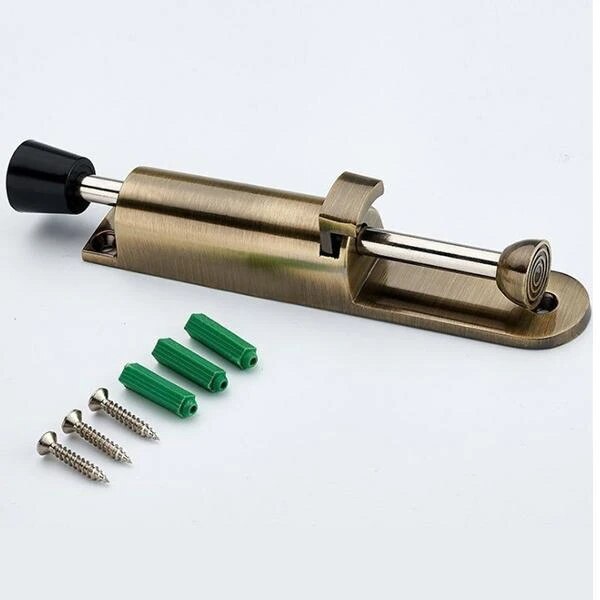 Stainless Steel Telescopic Door Stopper Silver Spring Loaded Step-On Door Holder Door Stops For Household Hardware: Bronze / 1 PC