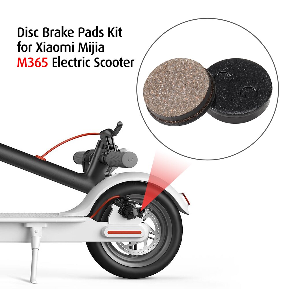 2Pcs Skateboard Rear Disc Brake Accessory Replacement Parts Braking Pads Kit for Xiaomi M365 Electric Scooter