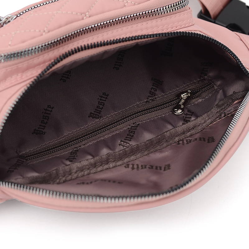 Vento Marea Waist Pack For Women Casual Nylon Waterproof Chest Handbag Pillow Belt Shoulder Bag Sport Travel Red Purses