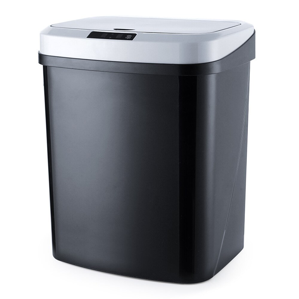Slaapkamer kantoor keuken oplaadbare plastic slimme sensor prullenbak vuilniszakhouder blikjes dempen automatische huishoudelijke papiermand: 1
