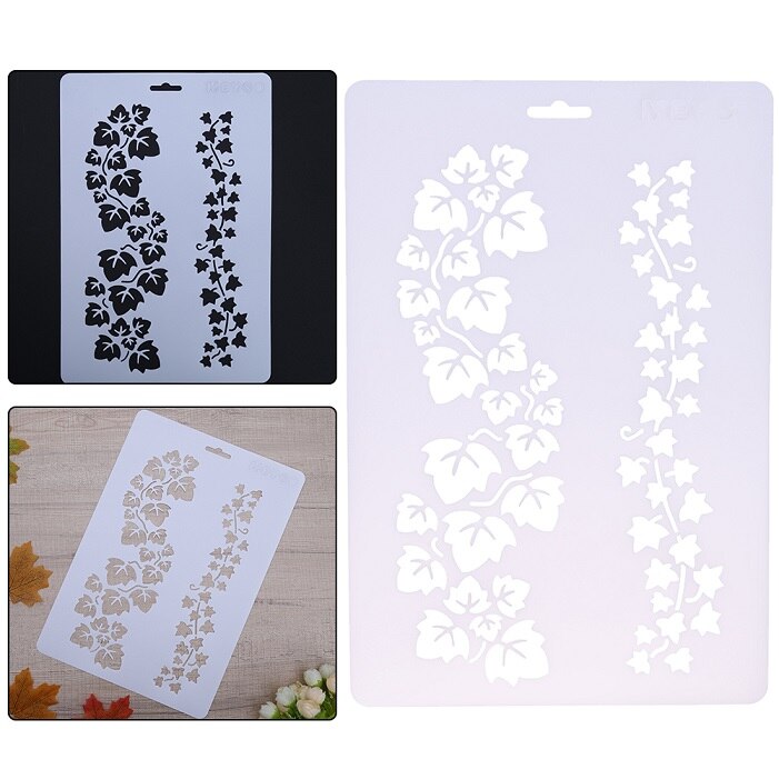 Sztuczne kwiaty DIY nawarstwianie plastikowe szablony linijka szablon ścienny Scrapbooking malowanie dekoracja robić albumu na zdjęcia rękodzieło wytłaczane karty papierowe: 04