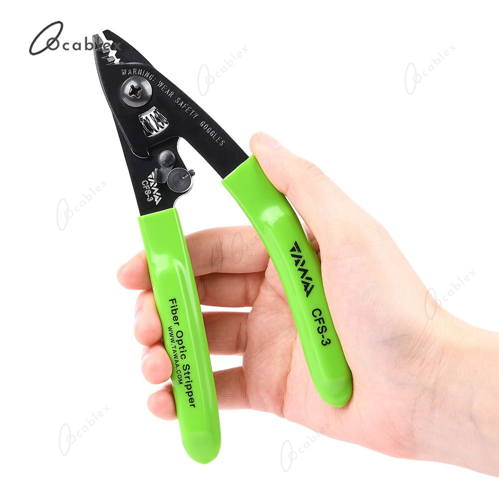 Handheld TAWAA KS-K2 Fiber Optik Kevlar Schere Fiber Optik Kevalr Cutter Edelstahl Schere mit 3 Löcher Faser Stripper: eins pc Stripper