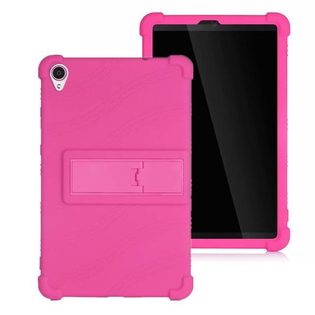 Soft Silicon Kids Case Voor Lenovo Tab M8 TB-8505F TB-8505X 8.0 Inch Tablet Funda Capa Cover Voor M8 Fhd TB-8705F/8705N Cover: Rose Rood