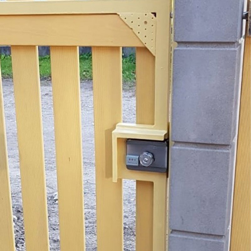 Smart ID Door & gate lock castle Access Control Electronic integrated RFID Door Rim lock RFID reader for home