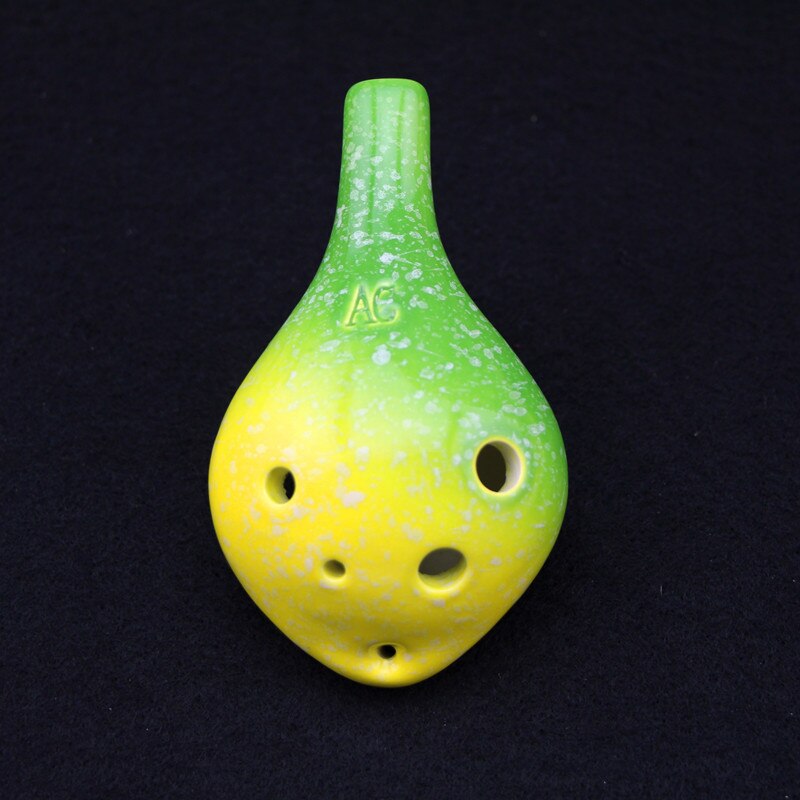 Alta Qualidade de Estrela Da Série Cabeça Redonda 6 Furo Alto C Ocarina Ocarina Instrumento Musical Estilo de Escrita Profissional Presente Do Amante: Color 7