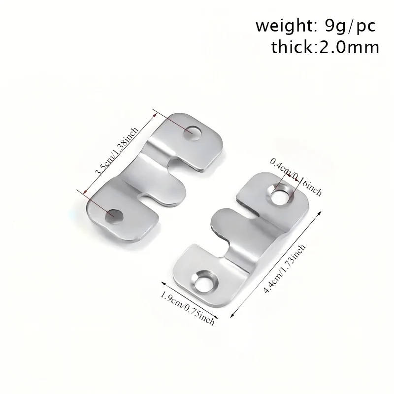 10 stuks metalen fotohangers - vergrendelbare muurbeugels - eenvoudig te installeren haken voor frames, meubels en bedhoeken