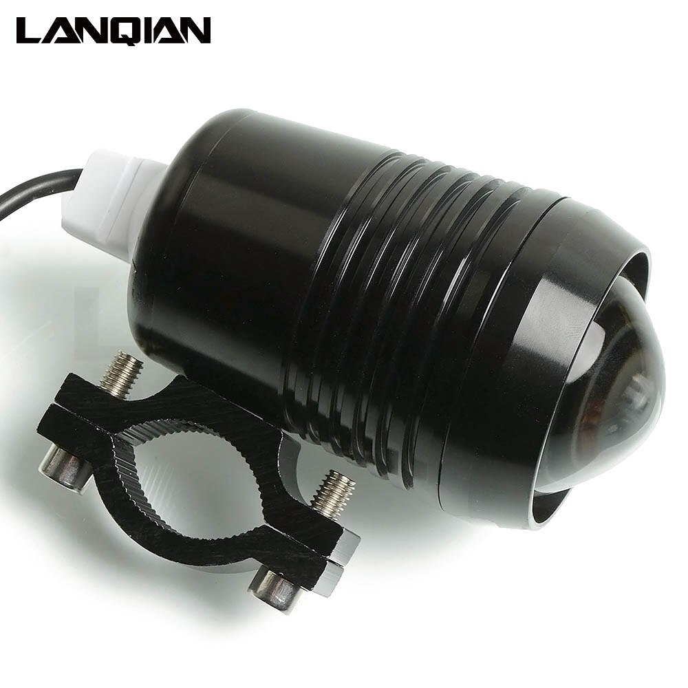 Universal 2PCS 30W Motorcycle LED Headlight 1200LM chip U2 Motorbike Driving Spotlight Street Moto Fog Spot Head Light Lamp