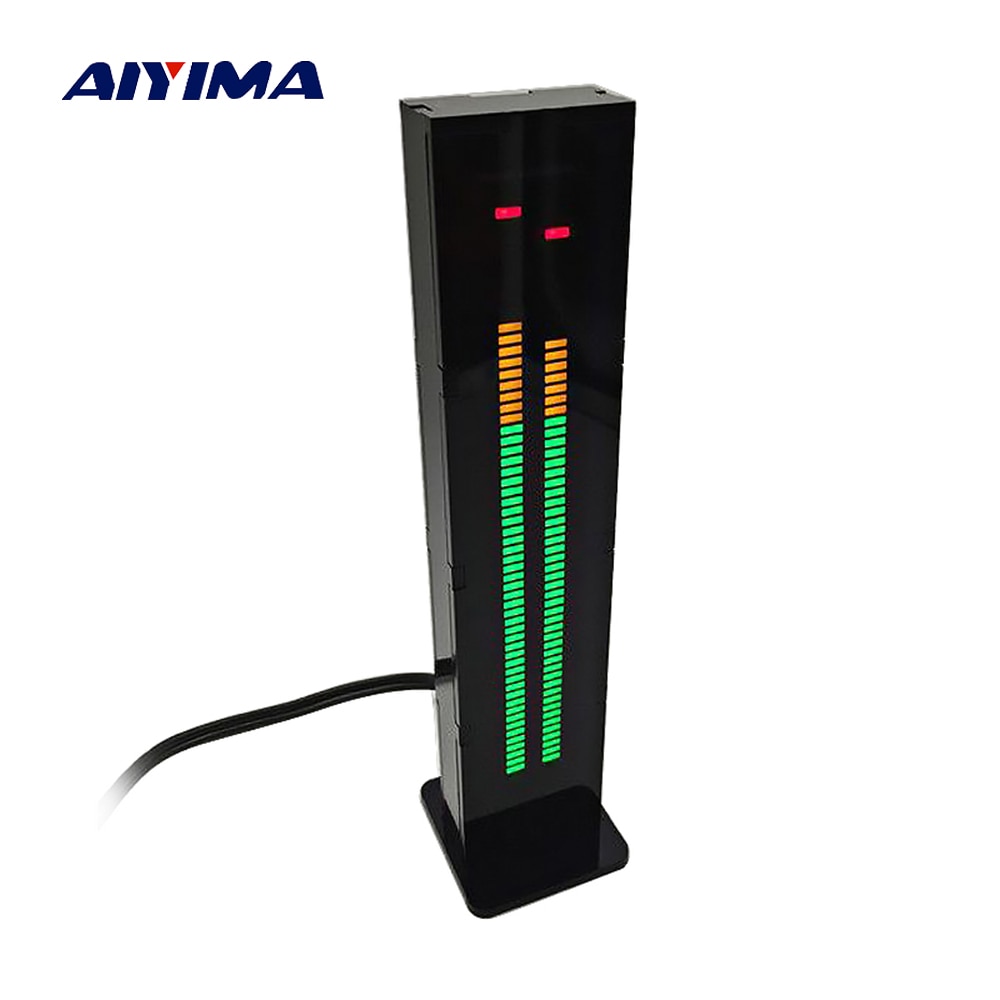 Aiyima  as60 led musikspektrumindikator dual channel 60 level volume display elektronisk diy light vu meter