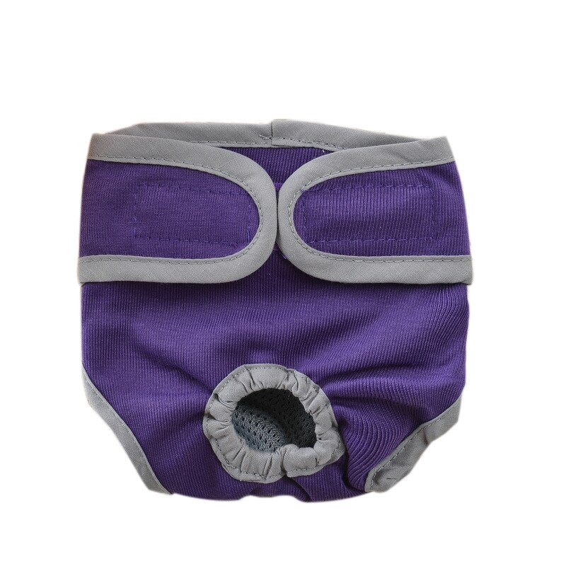 Dogs Diaper Panties Reusable Pet Physiological Underwear Shorts Washable Female Dog Sanitary Shorts Pet Sanitary Supplies: Purple pet diaper / 41XL