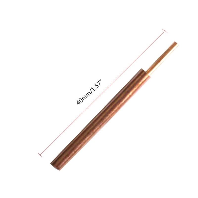 2 Pieces 18650 Battery Alumina Copper Electrode Head for Polymer Battery Lithium Battery Electrical Work Wear Resistance
