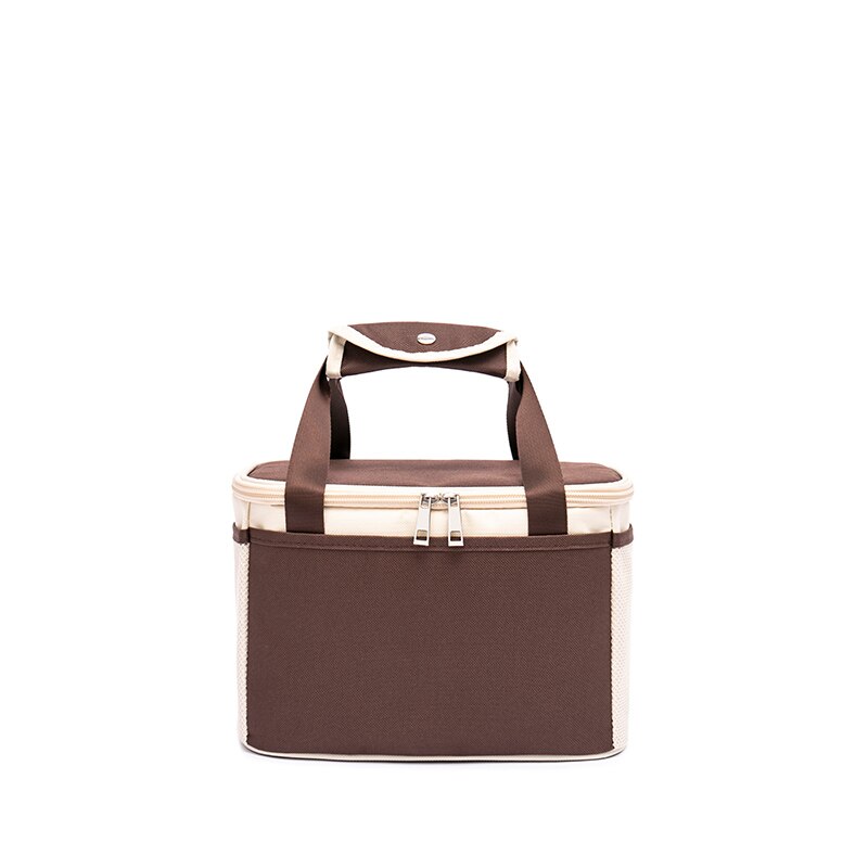 Frais gardant le déjeuner sac isotherme réfrigérateur Thermos sac pour Steak isolation sac thermique épaissir imperméable glace Pack NB29: Brown S