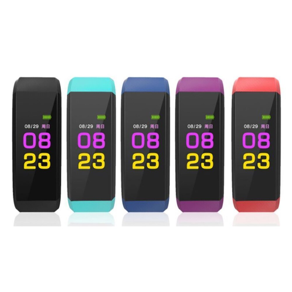 ID115HR PLUS Smart Bracelet Sports Wristband With Heart Rate Monitor Fitness Tracker Band Watch for Xiaomi Phone pk id115plus