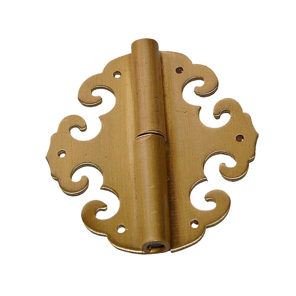 Hinge Chinese Furniture Hardware Copper Fitting For Trunk Cabinet Box Ches copper + iron shaft