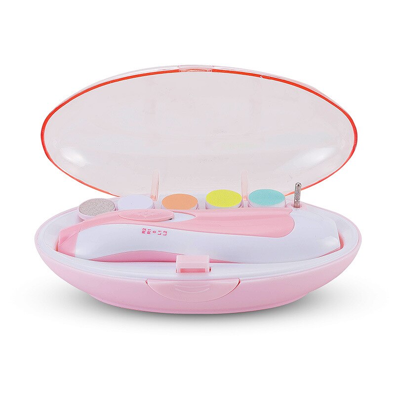 Elektrische Baby Nail Trimmer Baby Schaar Babies Nail Care Safe Nagelknipper Cutter Kids Baby Newbron Nail Trimmer Manicure D30: Light Pink