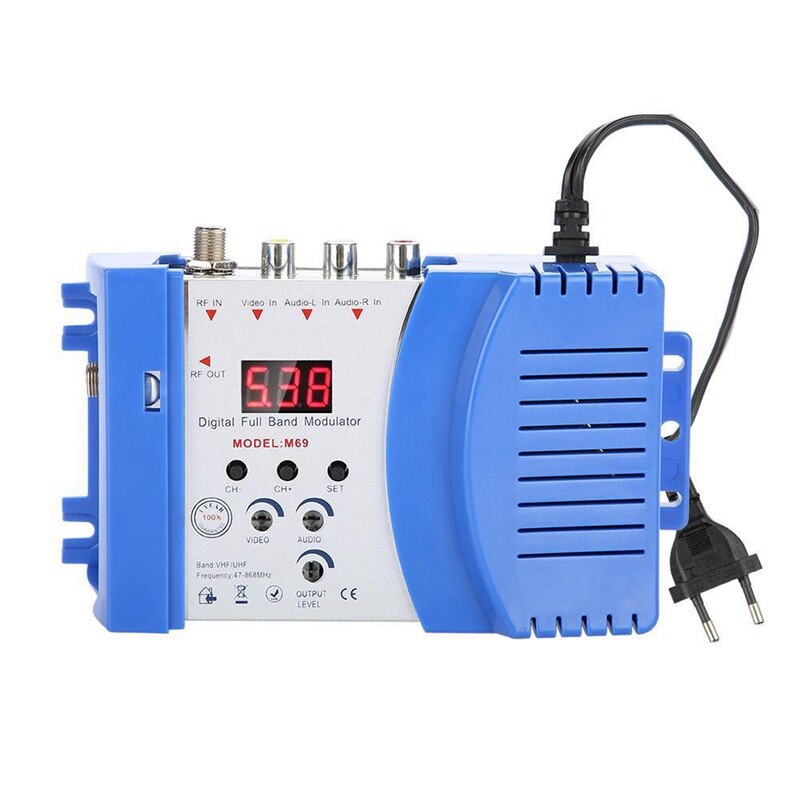 Professionele Digitale Vhf Uhf Rf Modulator Av Rf Avto Tv Converter Adapter