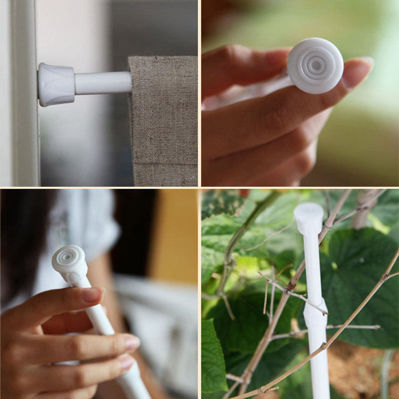 Adjustable Curtain Rod brack Bathroom Bar Shower Curtain Poles window Curtains Hanger Rods Extendable Telescopic Poles Rail