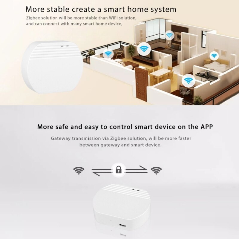 Wireless Hub Smart Gateway WIFI Multi-function Linkage Device Home Improvement Intelligent System Remote Control Networking