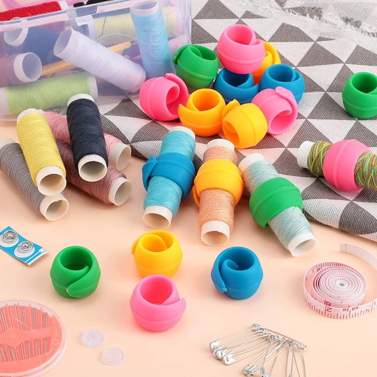 5-20pcs Bobbin Savers/Spool Huggers Prevent Thread Tails from Unwinding No Loose Ends for Sewing/Embroidery Machine Thread Spool