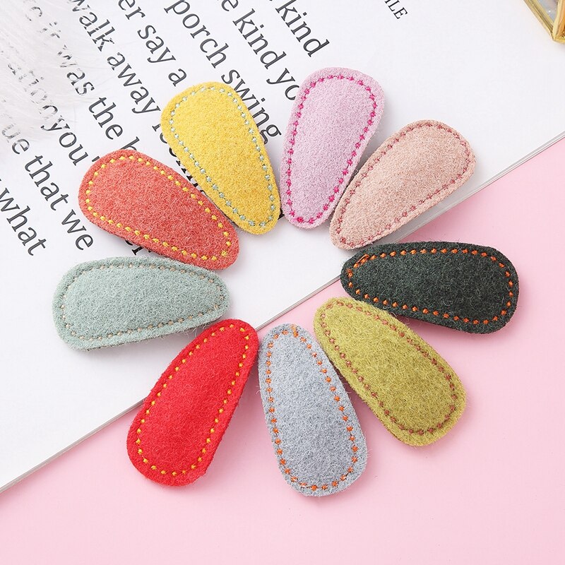 Baby Meisje Haarspeld Prinses Haar Accessoires Voor Kinderen Hairclips Vilt Doek Zuigeling Snoep Kleur Haarspeldjes Peuter Clips