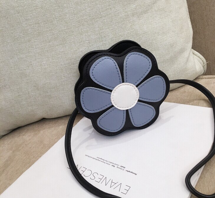 Summer Children Cute Handbags Flower Shaped Purses PU Leather Shoulder Crossbody Bag for Kids Toddler Girls: D