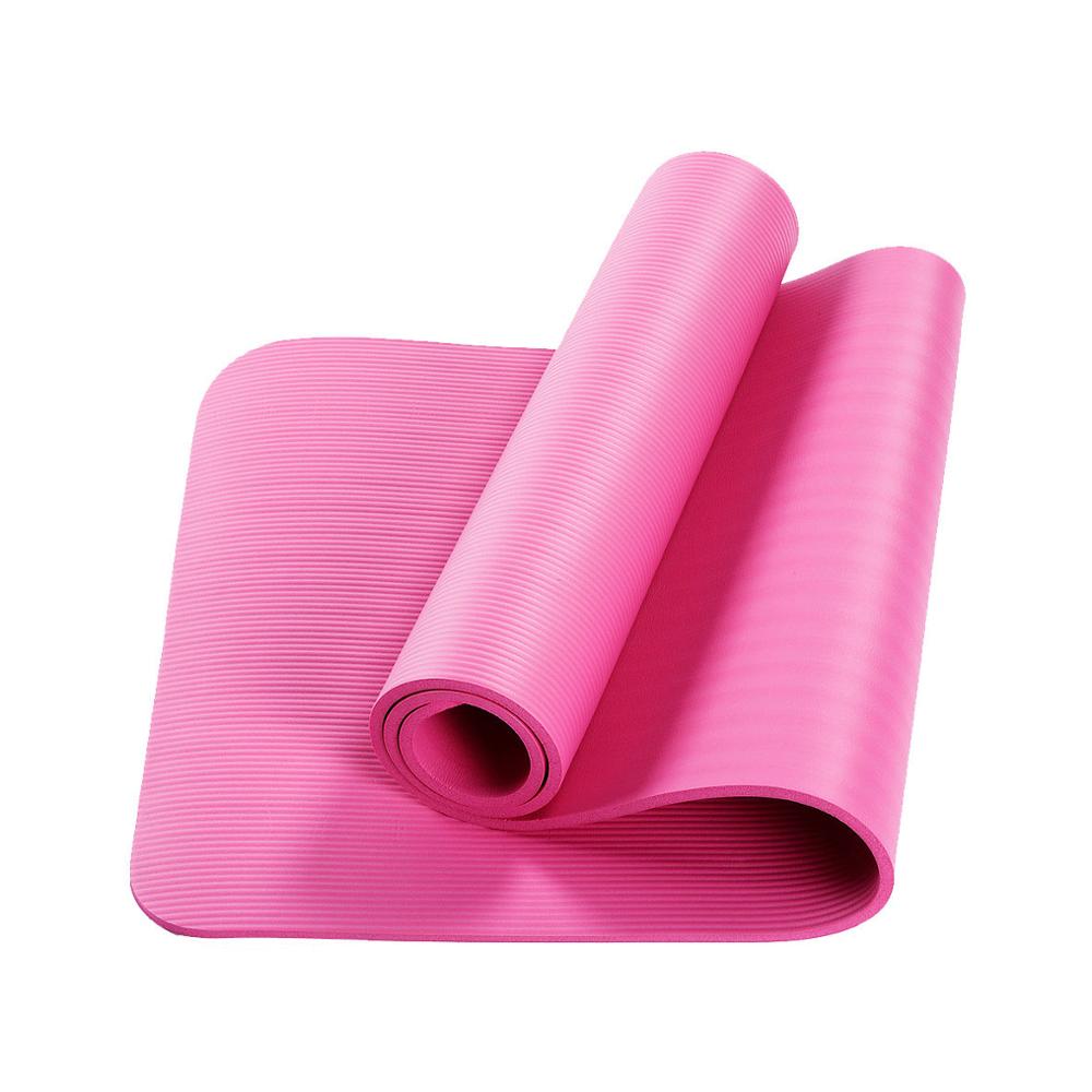 1830*610mm NBR and EVA Environmental Sports Yoga Mat For Beginner Non Slip Massage Mat Solid Color Exercise Gym Mat for Fitness