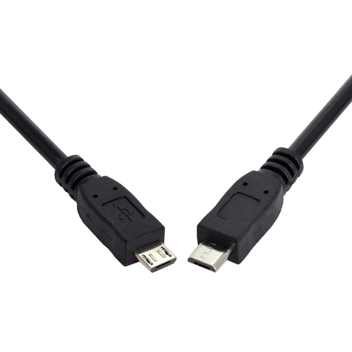 Cablecc Micro Usb Male Naar Micro Usb Male Gegevens Charger Kabel 100Cm Voor MP4 Mobiele Telefoon