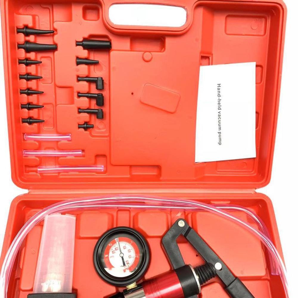 Auto vacuümpomp, handmatige pomp, dubbel gebruik, negatieve druk, zuigremolie vervangingsdetector, reparatiegereedschap