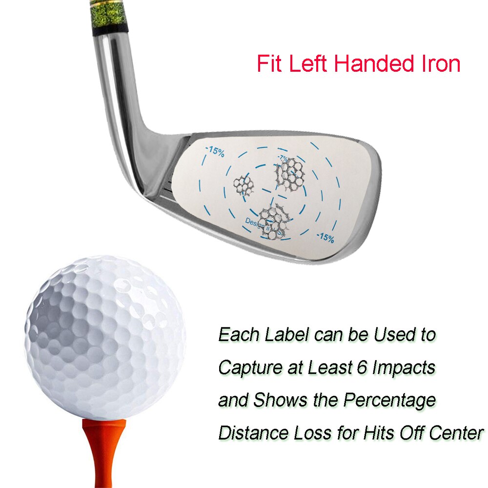 Rollo de hierro y madera para Golf, cinta de impacto para Conductor, pegatinas estándar de gran tamaño, accesorios de golfista, , 800 Uds.