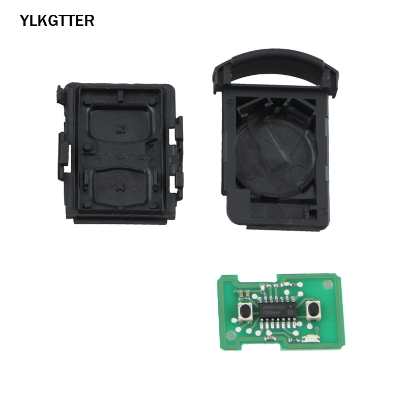 YLKGTTER 2 Button Remote Car key For Opel/Vauxhall Meriva Agila Astra Corsa C 2001-2005 No Chip For 5WK4 8668/9 Keyless Entry