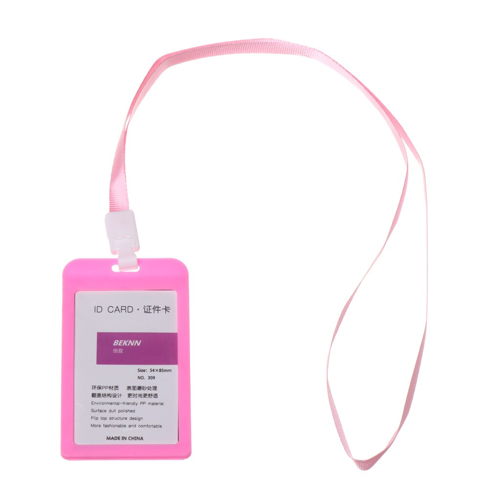 No Zipper Cheap Bank Credit Card Holders Bus ID Holders Identity Red Yellow Blue Badge with Retractable Reel