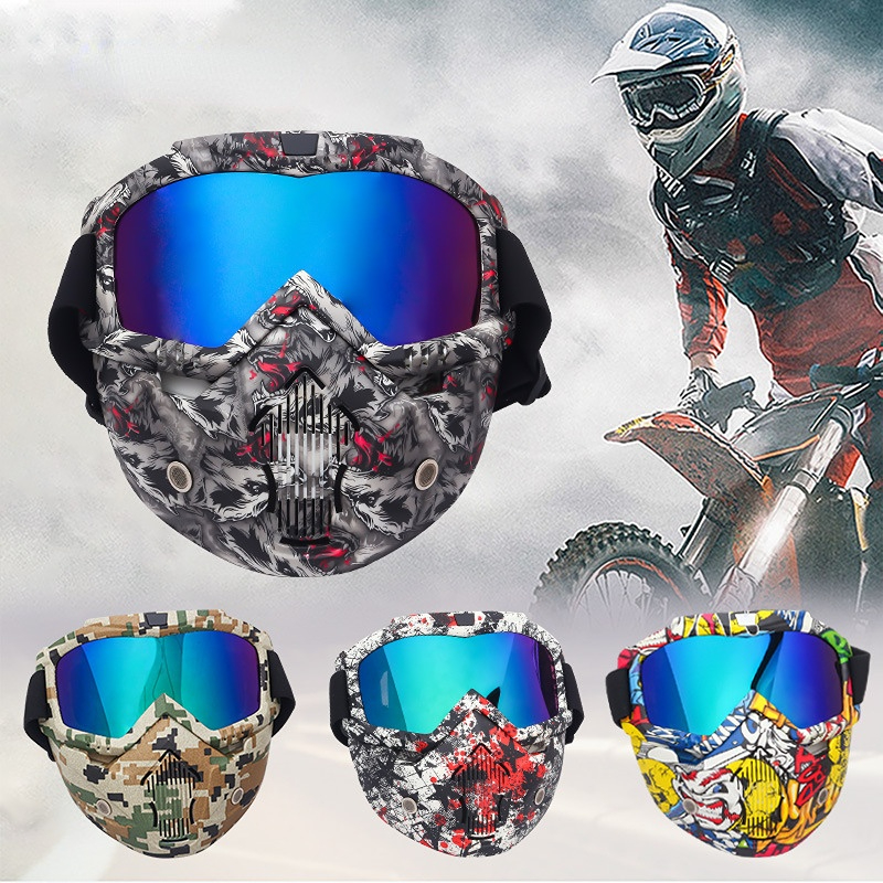 Fahrrad brille Maske Motocross Brille MTB ATV MX UV-Schutz wind dicht Anti-Fog-Schutz abnehmbar verstellbar Gafas Protectoras