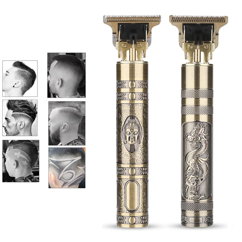 T9 Digital Hair Trimmer Rechargeable Electric Hair Clipper Men's Cordless Haircut Adjustable Ceramic Blade