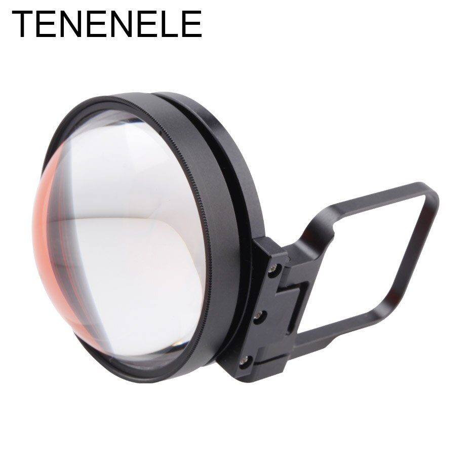 TENENELE Action Camera Filters Set 24X Macro Lens+Diving Red Filter+Adapter Ring on Waterproof Housing For GoPro Hero 5/6/7