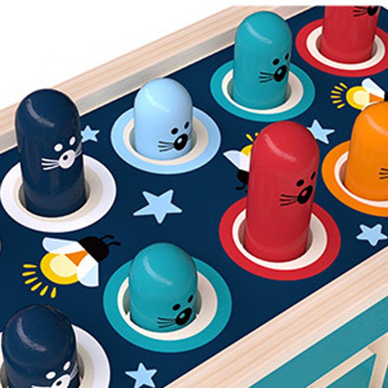 Baby søt stil hamster spill barn tre leketøy hammer beat dekompresjon barn pedagogisk leke foreldre-barn interaktivt spill