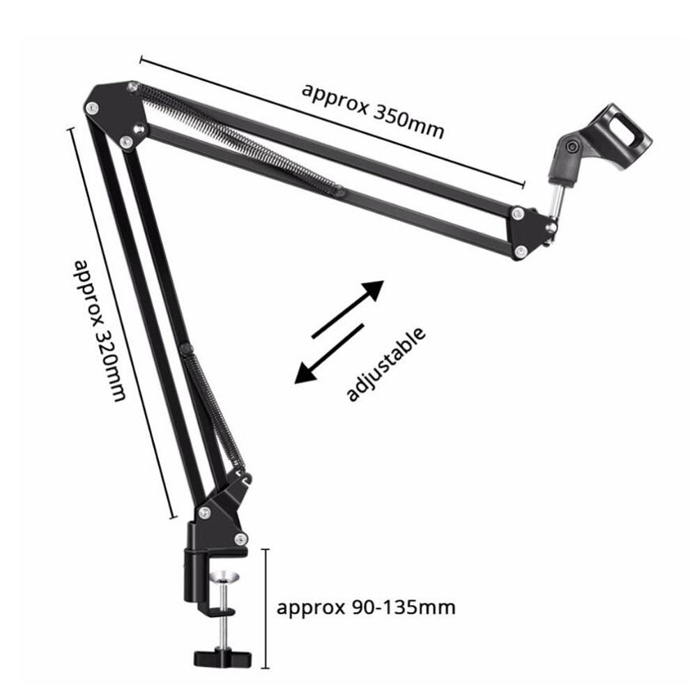 BM 900 Condenser Microphone with Shock Mount Mic Broadcasting Singing Recording KTV Karaoke Wired Mike Computer