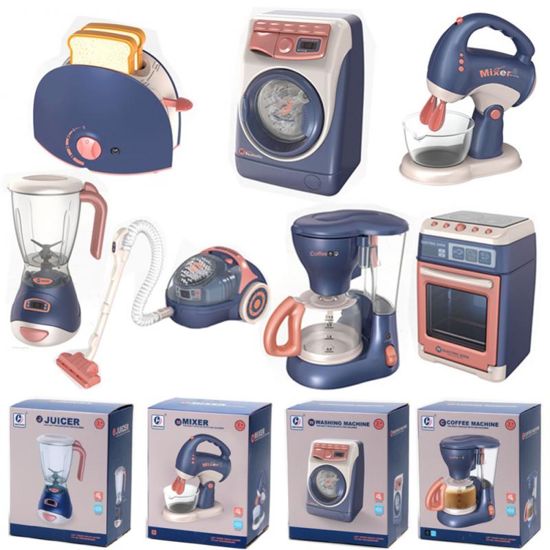 Kinderen Pretend Play Keuken Speelgoed Kinderen Keuken Mini Oven Mixer Brood Maker Speelgoed Roller Wasmachine Baby Onderwijs Speelgoed Cadeau