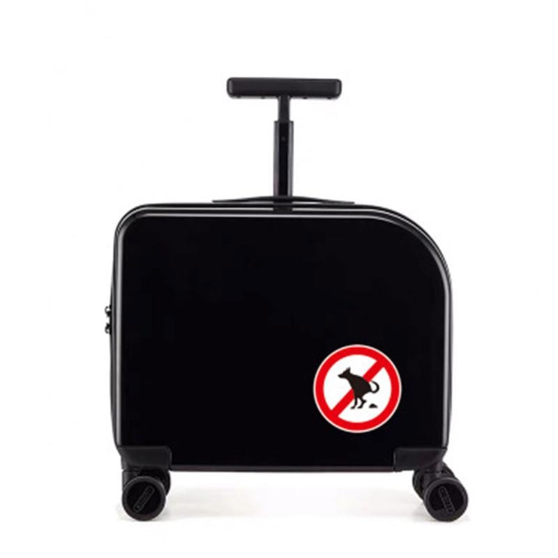 10 Sheets of No Pet Pooping Sign Stickers Funny Prohibitory Sign Pastes Waterproof Stickers