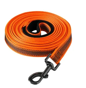 Trela longa para cães, 15m, 10m, 5m, 3m, 2m, grande, corda de chumbo para treinamento de animais de estimação, 2 3 5 metros, reflexiva, antiderrapante, linha preta, acessórios: XS / Branco