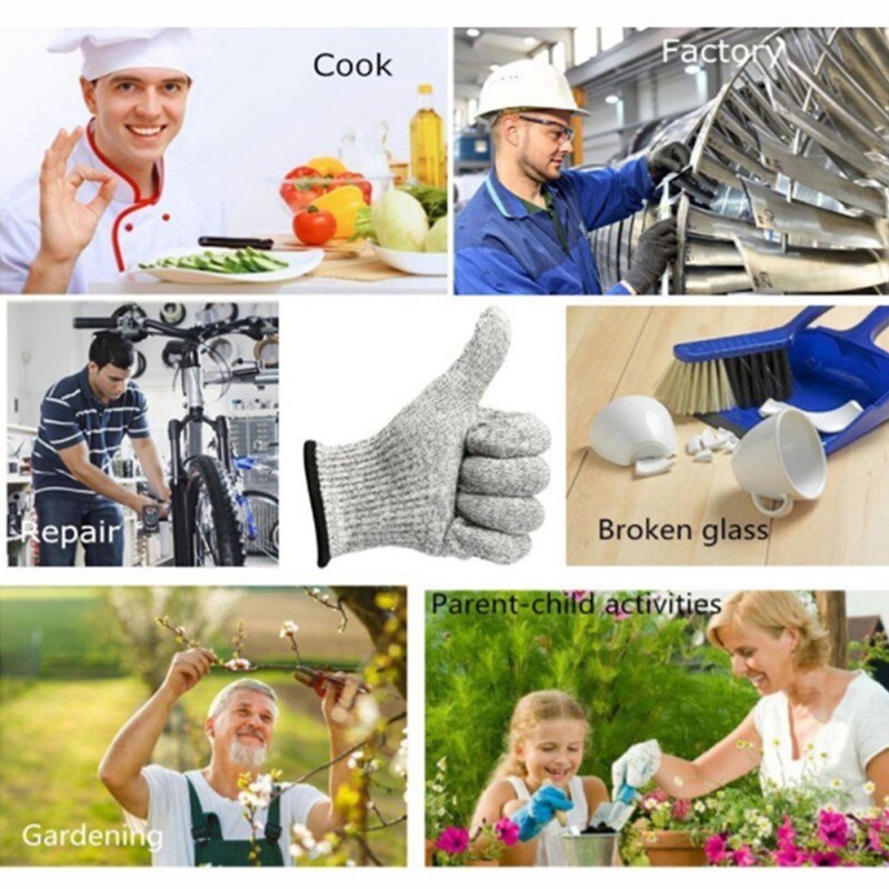 Cut-Proof Handschoenen Touch Screen Handschoenen Cut-Proof Gaas Metalen Outdoor Vissen Handschoenen