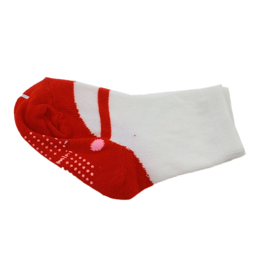 Baby Girl Warm Socks Dot Children Cute Slip Shoes Cotton Socks Kids 3 Colors: RD