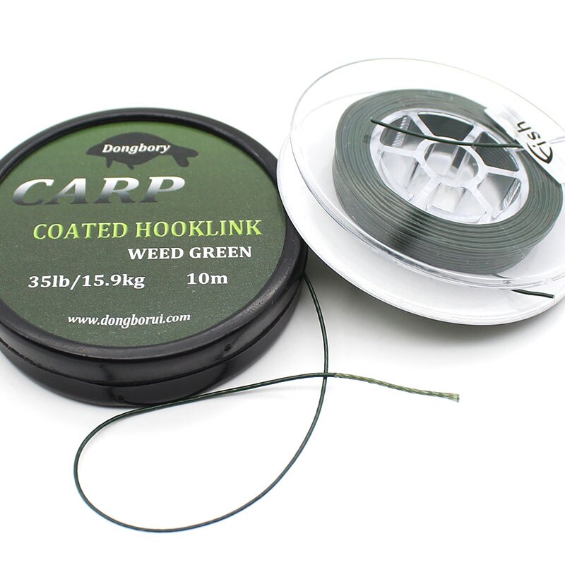 10M carp fishing line coated fish hook hairpin Hoo – Grandado