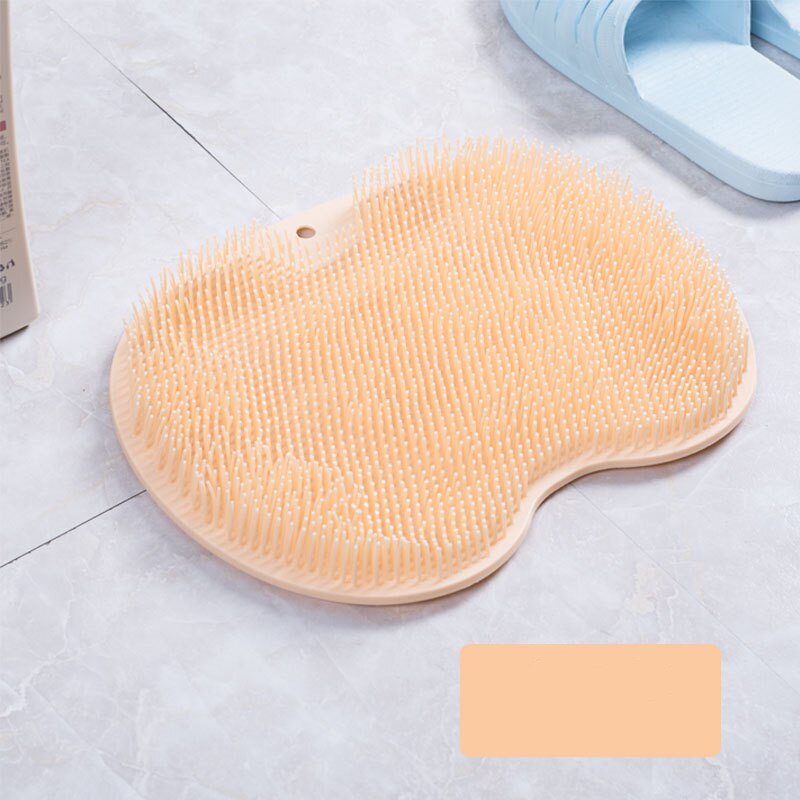 Fuß Waschen Pinsel Silikon Schlecht Fuß Massage Pad matt Dusche Massage Schlecht Nicht-Unterhose Bad matt Anti Schleudern-Pad für Fuß Waschen: Orange