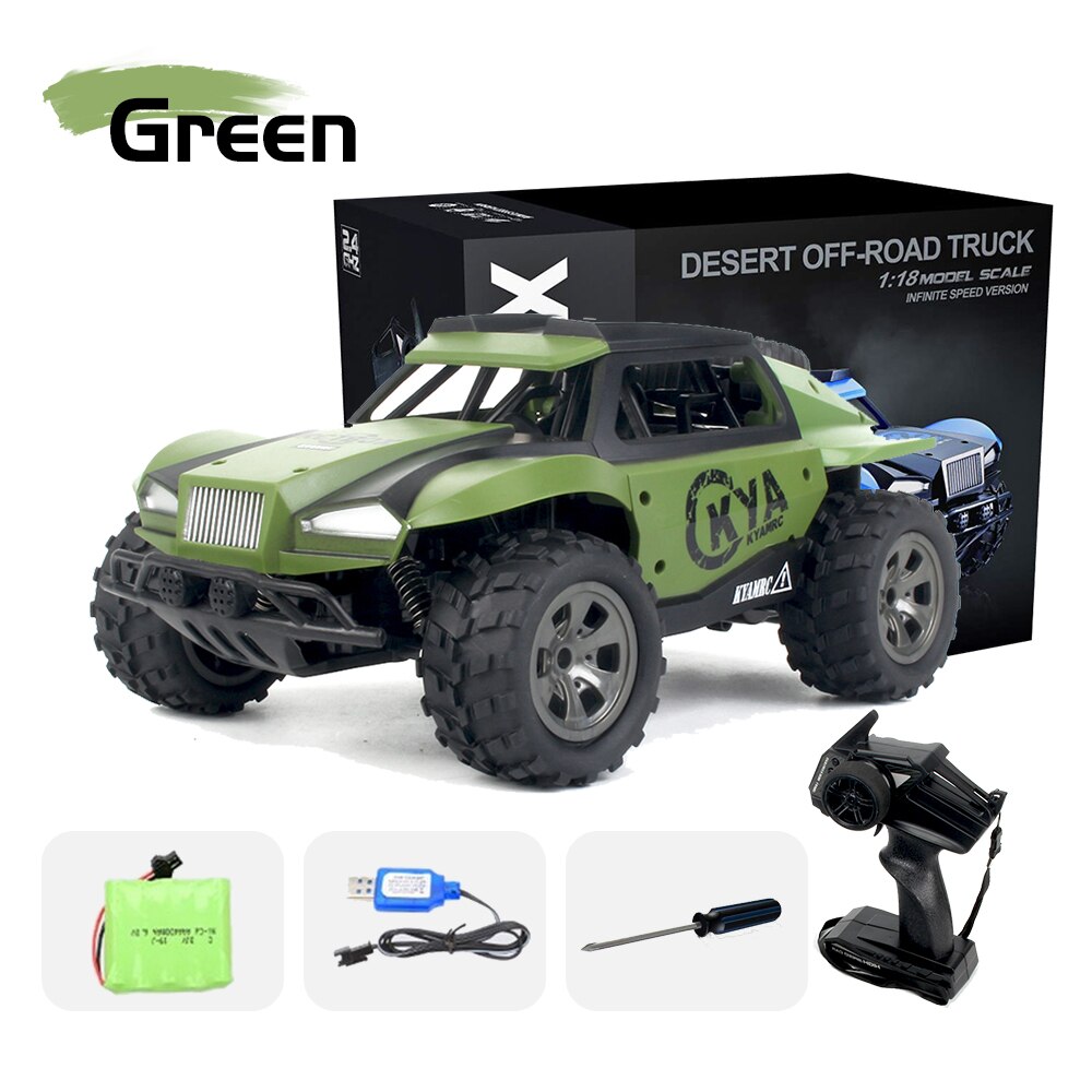 2.4G Rc Auto Simulatie Injectie Skelet Auto Shell Throttle Variabele Snelheid Verjaardag Machine Voor Radio Bestuurbare Auto Speelgoed: Green