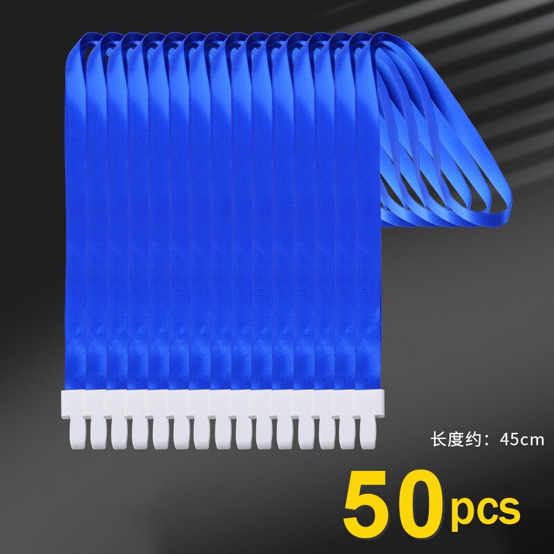 Work Card Soft Pvc Card Holder Waterproof Badge Protective Sleeve Company Work Certificate Card Sleeve Lanyard Office Supplies: 50 lanyards