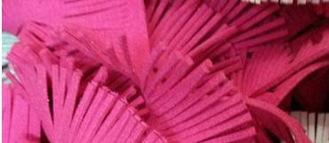 Sicoda 5 meter multifarvet ruskindslæder trimning blonder højde 30mm gør det selv håndlavet tøj tilbehør øreringefremstilling: Hot pink