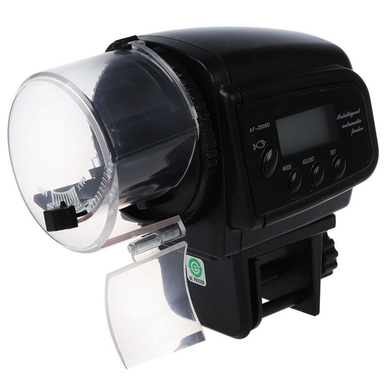 GAMWATER 60 ml Automatic Feeder Dispenser for Aquarium Fish, Feeder Dispenser with Timer, Rechargeable Feeder Dispenser with Timer, USB Cable, LCD Display