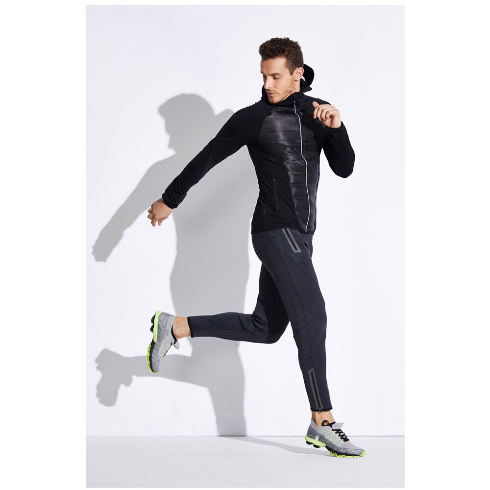 Running Jacket Men's Warm Cotton-padded Clothes Light-weight Sports Cotton-padded Jacket Long Sleeve Yoga Jacket